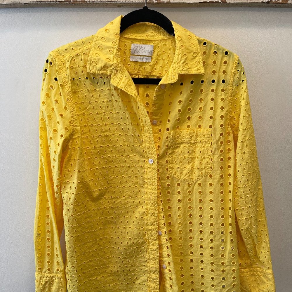 JCrew Classic-fit shirt in eyelet